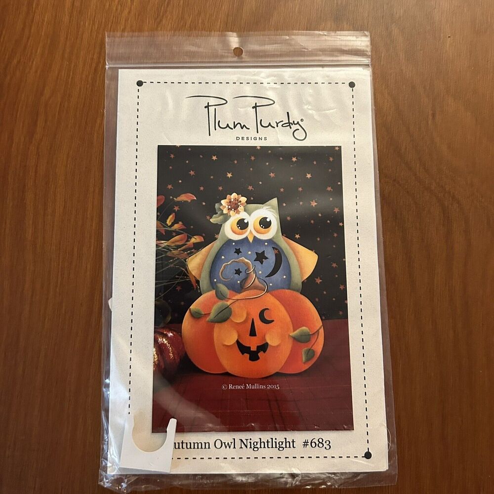 Plum Purdy Designs Autumn Owl Nightlight #683 Pattern/Instructions 2015